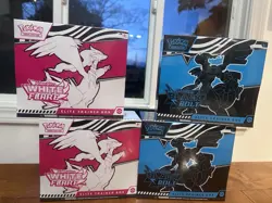 White Flare & Black Bolt Pokemon Elite Trainer Boxes Set of 4 - Image 1