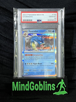 2023 POKEMON MEW EN-151 130 GYARADOS PSA: GEM MINT 10 - Image 1