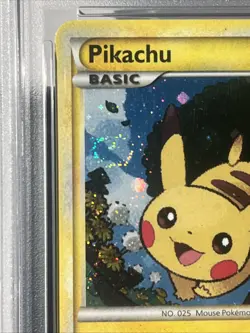 *2 Swirls* 2010 Pokemon HGSS Pikachu Holo Promo #HGSS03 PSA 7 Near Mint - Image 3