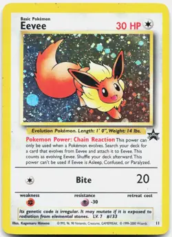 Eevee 11 Promo Wizards Black Star Promos Pokemon Moderately Played - Image 1