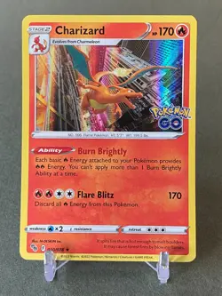 Pokemon Charizard 010/078 Pokemon Go Holo Rare NM - Image 1