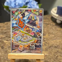 Pokemon Rotom 197/182 Sv10 Destined Rivals Holo Illustration Rare Basic 60HP - Image 1