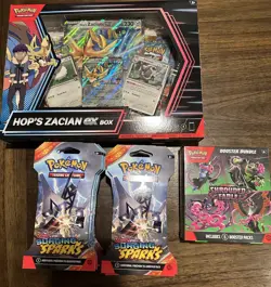 Pokemon Sealed Lot Ex Box Shrouded Fable Box 20 Surging Sparks Booster Packs - Image 1