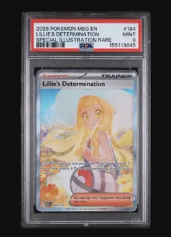 Pokemon TCG - 2025 Mega Evolutions - Lillie’s Determination 184/132 - PSA 9 - Image 1
