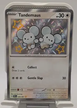 Pokemon TCG Tandemaus 209/091 Paldean Fates Shiny Secret Rare English 2024 - Image 1