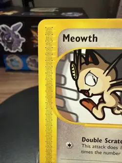 Meowth Expedition Base Set 121/165 Pokemon 2002 Vintage E Reader WOTC - Image 3