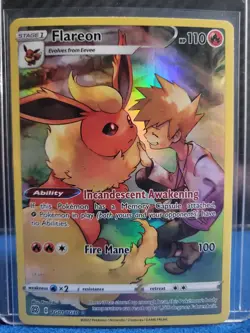 Pokemon TCG - Flareon TG01/TG30 Swsh09: Brilliant Stars Trainer Gallery Holo - Image 1