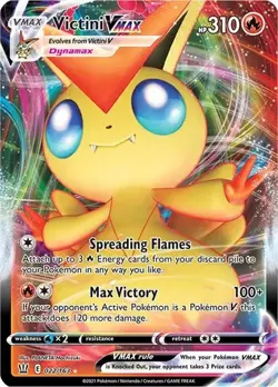 Victini VMAX 022/163 Battle Styles Ultra Rare Holo Pokemon NM - Image 1