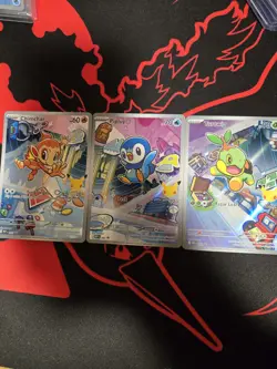 Pokemon TCG First Partner Illustration Collection Series 1 Gen 4 Sinnoh Starters - Image 1