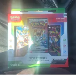 Pokemon TCG First Partner Illustration Collection Series 1 Promo Box - Image 1