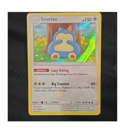 Pokemon TCG Snorlax 158/214 SM Unbroken Bonds Holo Rare 150HP English - Image 1