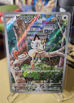 Pokemon Meowth 106/094 Me02: Phantasmal Flames Illustration Rare Holo 70 HP - Image 1