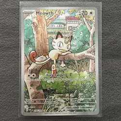 Pokemon Meowth 106/094 – Phantasmal Flames – English IR (Illustration Rare) NM - Image 1
