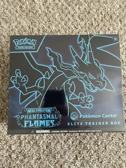 Pokemon TCG Mega Evolutions Phantasmal Flames Pokemon Center ETB New Sealed UK - Image 1