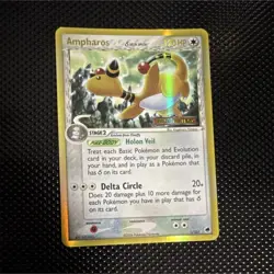 Pokemon TCG Ampharos Delta Species Holo Rare EX Dragon Frontiers 1/101 - Image 1