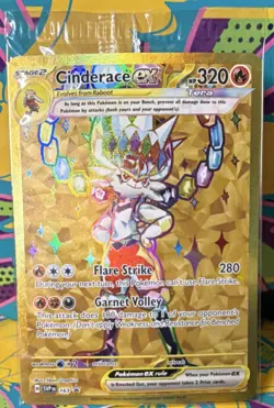 Pokemon TCG SVP Black Star Promo Cinderace ex Tera Holo Pack - Image 1