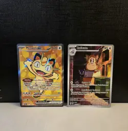 Pokemon TCG Perfect Order Meowth Ex Full Art 107/088 - Raticate 099/088 - Image 1