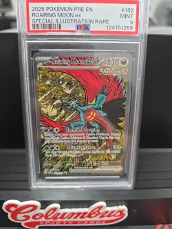 Pokemon 2025 Pre en Roaring Moon EX Card 162/131 PSA 9 - Image 1