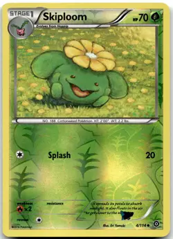 Pokemon Skiploom Steam Siege STS #4/114 Uncommon Reverse Holo LP BUY 2, 1 FREE! - Image 1