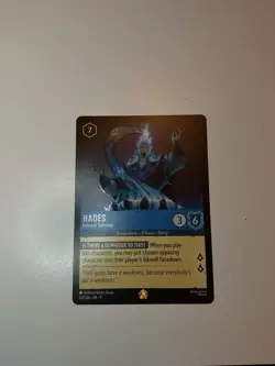 Disney Lorcana TCG Hades Infernal Schemer 147/204 Non-Foil Legendary Card - Image 4