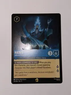 Disney Lorcana TCG Hades Infernal Schemer 147/204 Non-Foil Legendary Card - Image 5