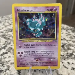 Pokemon Misdreavus Double Holo Neo Revelation 11/64 - Image 1