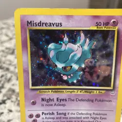 Pokemon Misdreavus Double Holo Neo Revelation 11/64 - Image 3