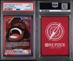 2025 ONE PIECE OP13-CARRYING ON HIS WILL ALTERNATE ART #003 GOL D. ROGER PSA 10 - Image 3