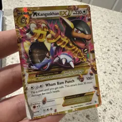 M Kangaskhan EX 79/106 Flashfire Holo Pokemon Card Mega XY V Heavily Damaged - Image 1