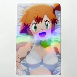 Pokemon Trainer Misty Sexy Doujin Waifu Girl Anime Art Goddess Card - Image 1