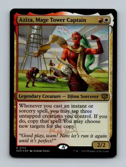 Aziza, Mage Tower Captain (Foil) 0174 (R) MTG Secrets of Strixhaven (SOS) - Image 1
