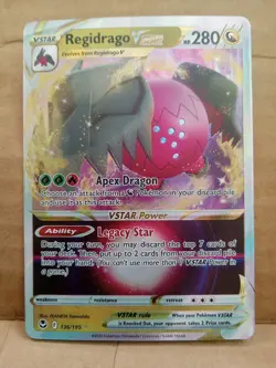 Regidrago VSTAR Rare Holo VSTAR Sword & Shield Silver Tempest 136/195 NICE CARD! - Image 1