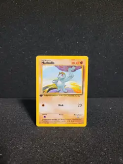 Pokemon Karte Machollo - 1. Edition - 52/102 Basis Set - Image 1