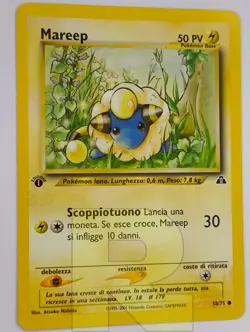 Mareep ® Neo Discovery 58/75 ® Comune ® Pokemon ® 1ª EDIZIONE Italiano ® EX+ - Image 1