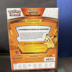 Pokemon TCG Shining Legends Pikachu Pin Collection Box | FACTORY-SEALED NEW - Image 2