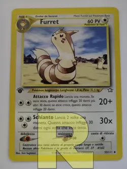 Furret ® Neo Genesis 35/111 1ª EDIZIONE ® Non Comune ® Pokemon ® Italiano ® EX+ - Image 1