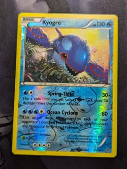 Pokemon TCG Cards Kyogre 53/160 Primal Clash Reverse Holo Rare VLP - Image 1