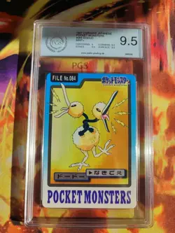 Pokemon Card Dodu Doduo Pocket Monsters Carddass 1997 Japanese PGS PSA 9.5 - Image 2