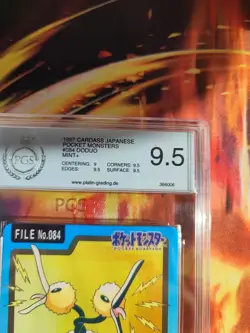 Pokemon Card Dodu Doduo Pocket Monsters Carddass 1997 Japanese PGS PSA 9.5 - Image 4