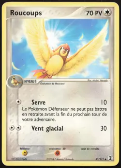 Carte Pokemon Roucoups 45/112 Rouge Feu & Vert Feuille Francais - Image 1