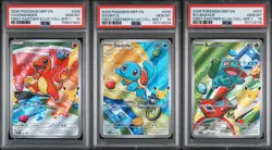 Charmander 038 + Squirtle 039 + Bulbasaur 037 - Pokemon First Partner PSA 10 - Image 1