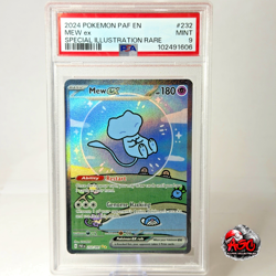 PSA 9 Mew ex 232/091 Paldean Fates Special Illustration Rare Pokemon - Image 1