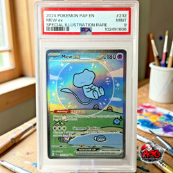 PSA 9 Mew ex 232/091 Paldean Fates Special Illustration Rare Pokemon - Image 4
