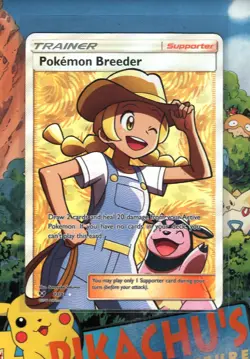 Pokemon TCG Pokemon Breeder Full Art 73/73 Shining Legends NM/M - Image 1