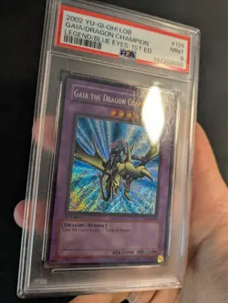 Yugioh Gaia the Dragon Champion LOB-125 1st PSA 9 + Octavius GLAS 1st PSA 10 - Image 4