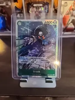 Brook OP15-032 SR | Kami's Island One Piece TCG | OP15 NM-MT FLIP GRADE RARE!! - Image 1
