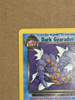 Pokemon Dark Gyarados Rare Card 25/82 Team Rocket Unlimited 70 HP English - Image 2