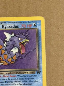 Pokemon Dark Gyarados Rare Card 25/82 Team Rocket Unlimited 70 HP English - Image 3