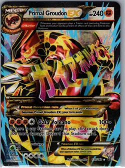 Primal Groudon EX (Full Art) 151/160 XY - Primal Clash - Pokemon Card - NM - Image 1