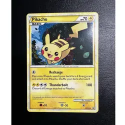 LP Pikachu HGSS HGSS03 Promo Holo black star English pokemon rare card - Image 1